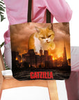 'Catzilla' Personalized Tote Bag