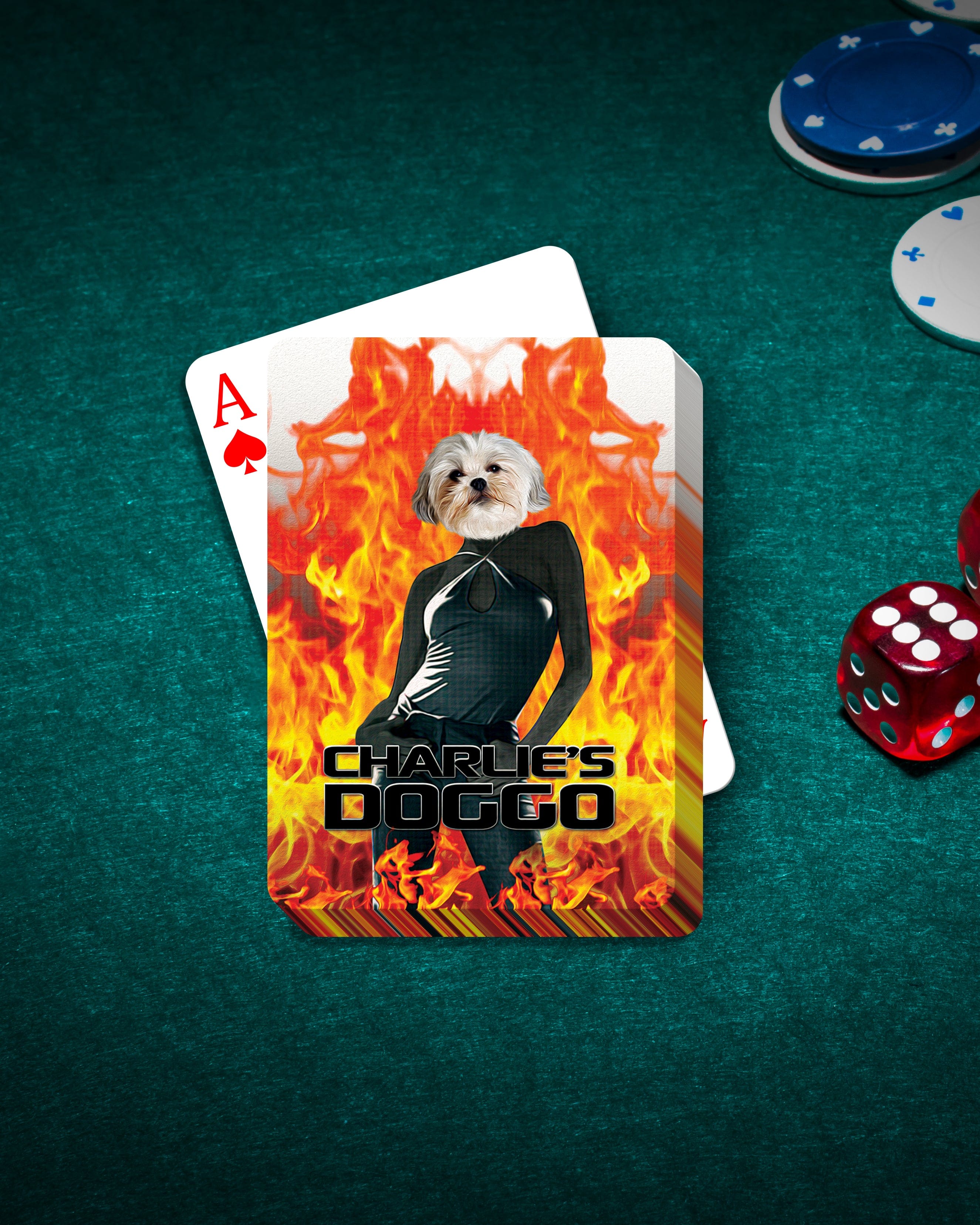 &#39;Charlie&#39;s Doggos&#39; Personalized Pet Playing Cards