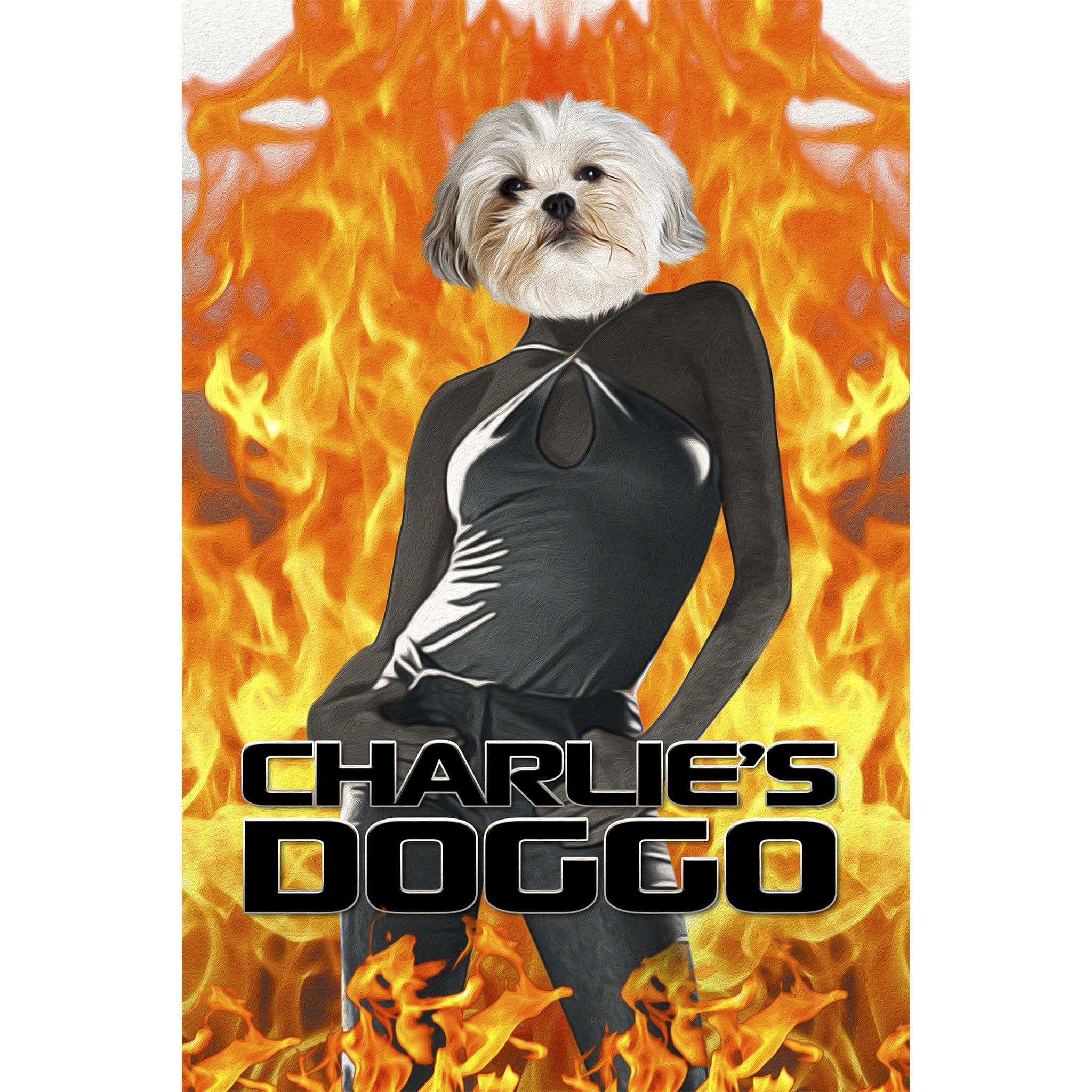 Retrato digital &#39;El perro de Charlie&#39;