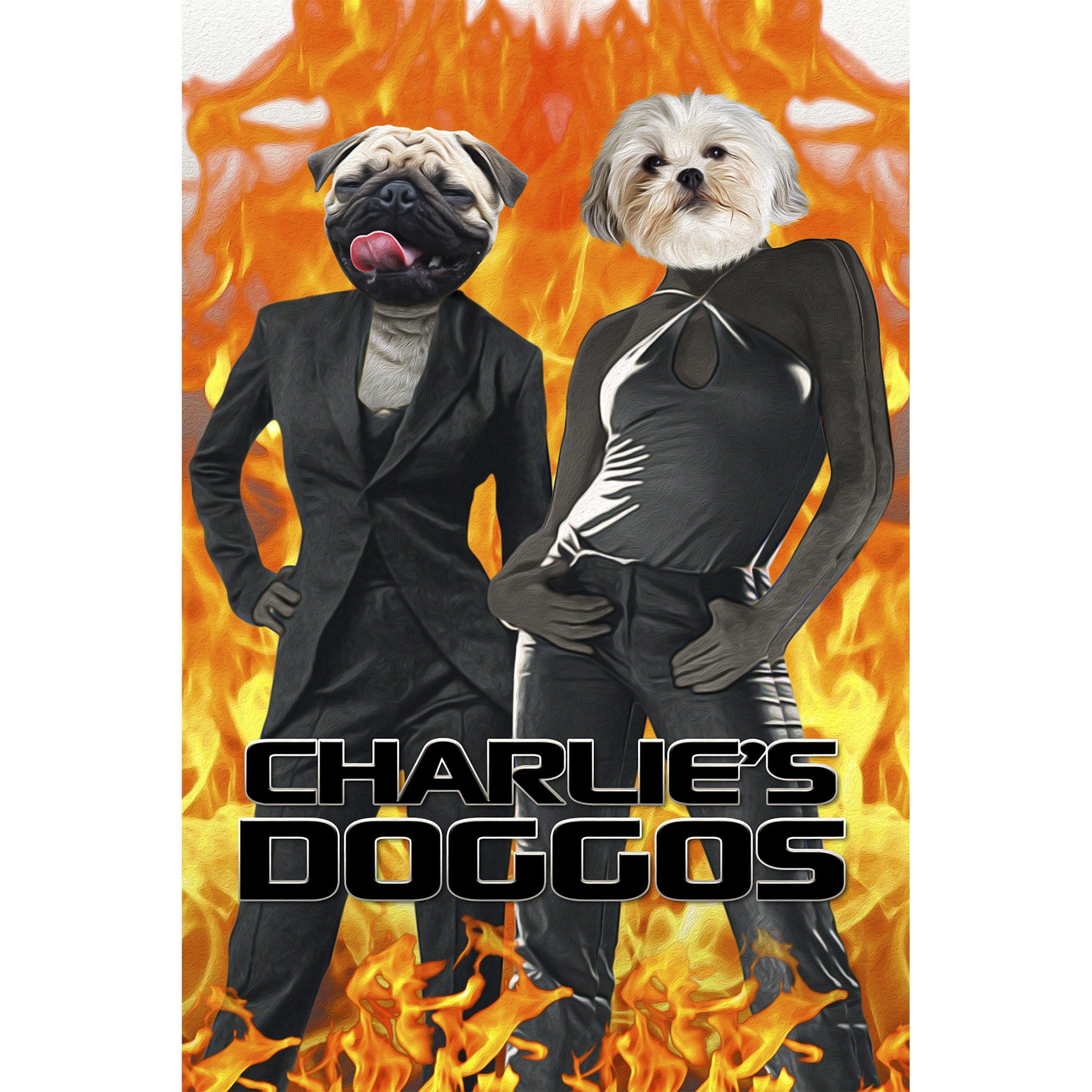 Retrato digital &#39;Los Doggos de Charlie&#39;