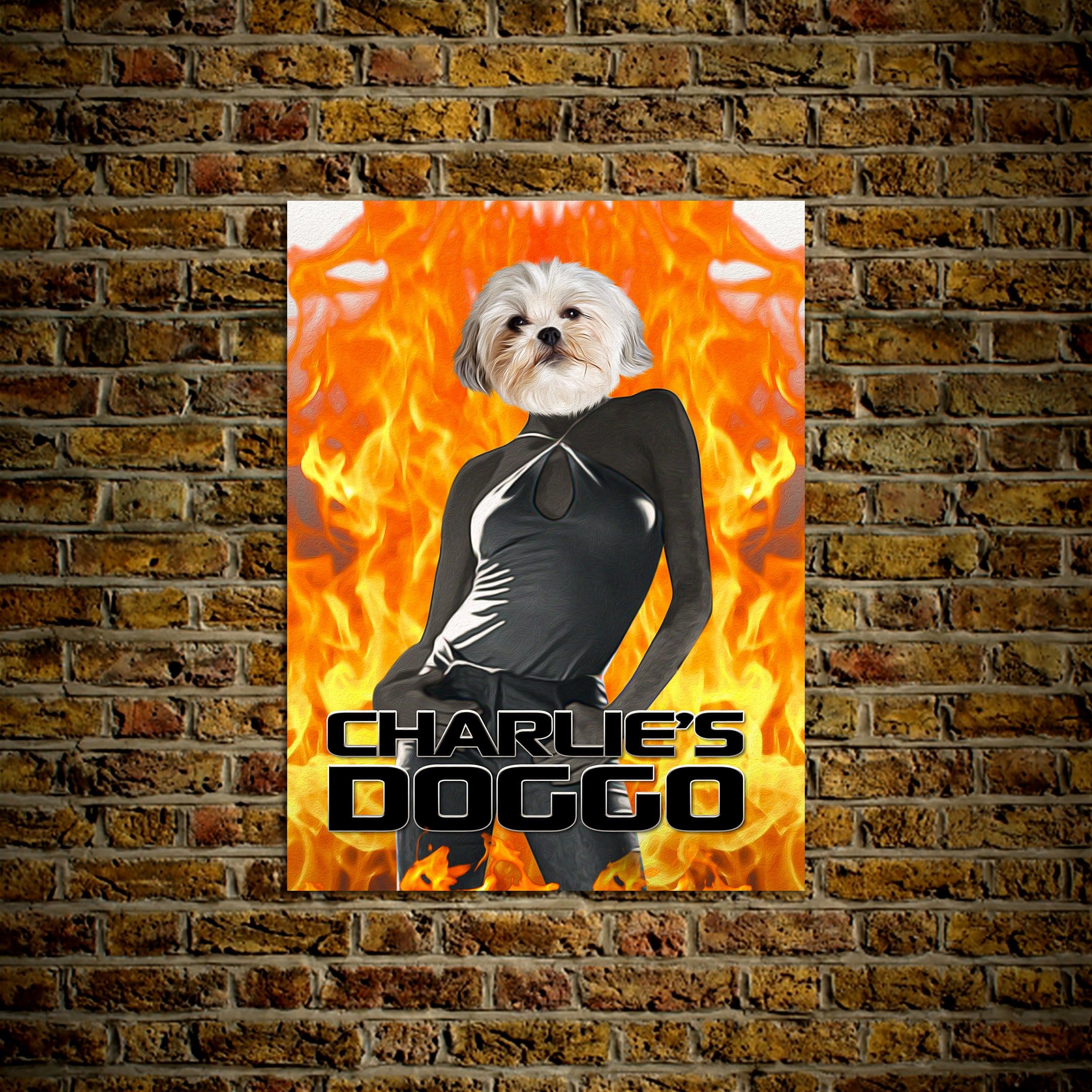 Póster Mascota personalizada &#39;Charlie&#39;s Doggo&#39;