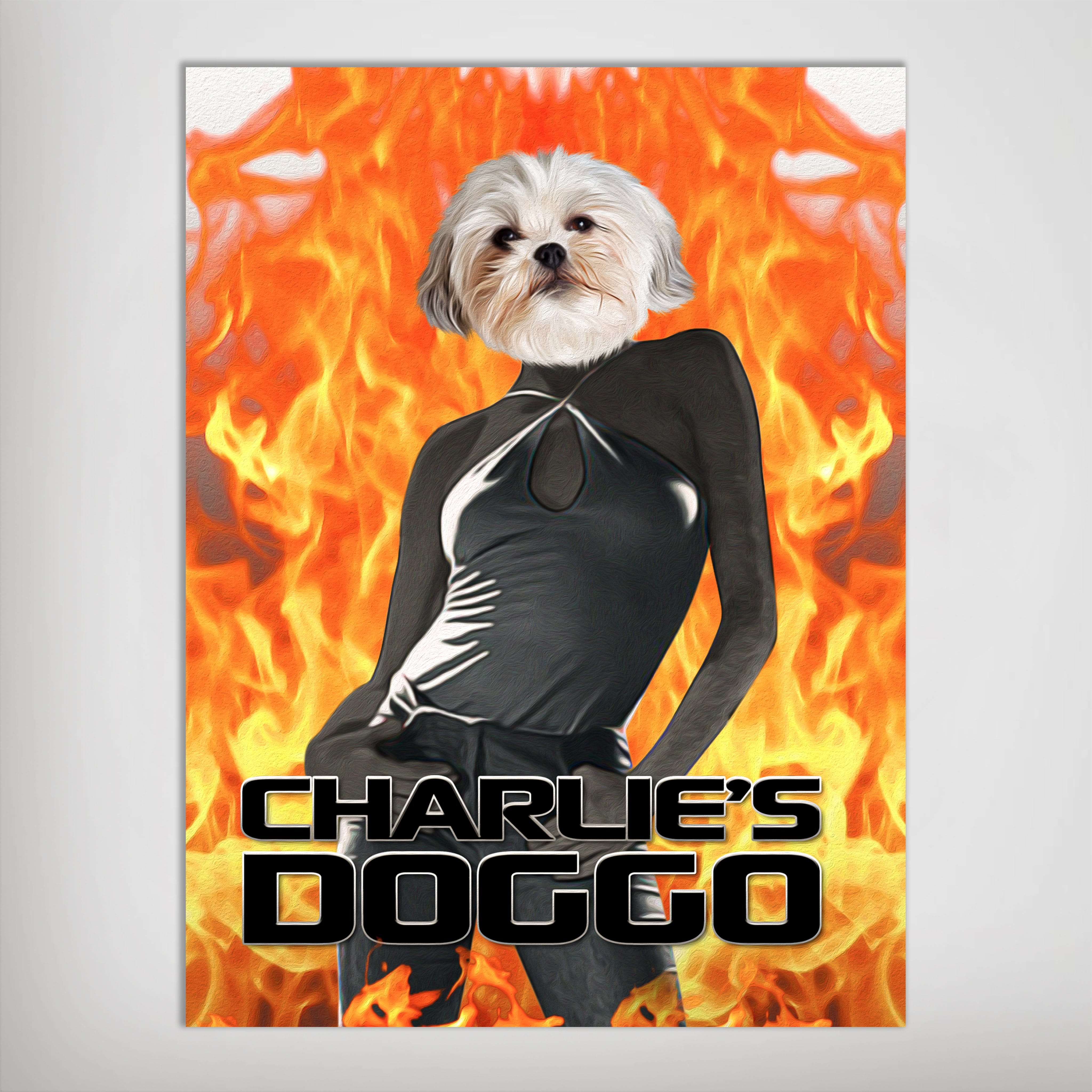 Póster Mascota personalizada &#39;Charlie&#39;s Doggo&#39;