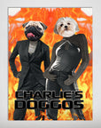 'Charlie's Doggos' Personalized 2 Pet Poster