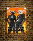 Póster Personalizado para 2 mascotas 'Charlie's Doggos'