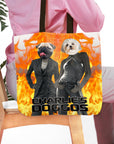 Bolsa de tela personalizada para 2 mascotas 'Charlie's Doggos'