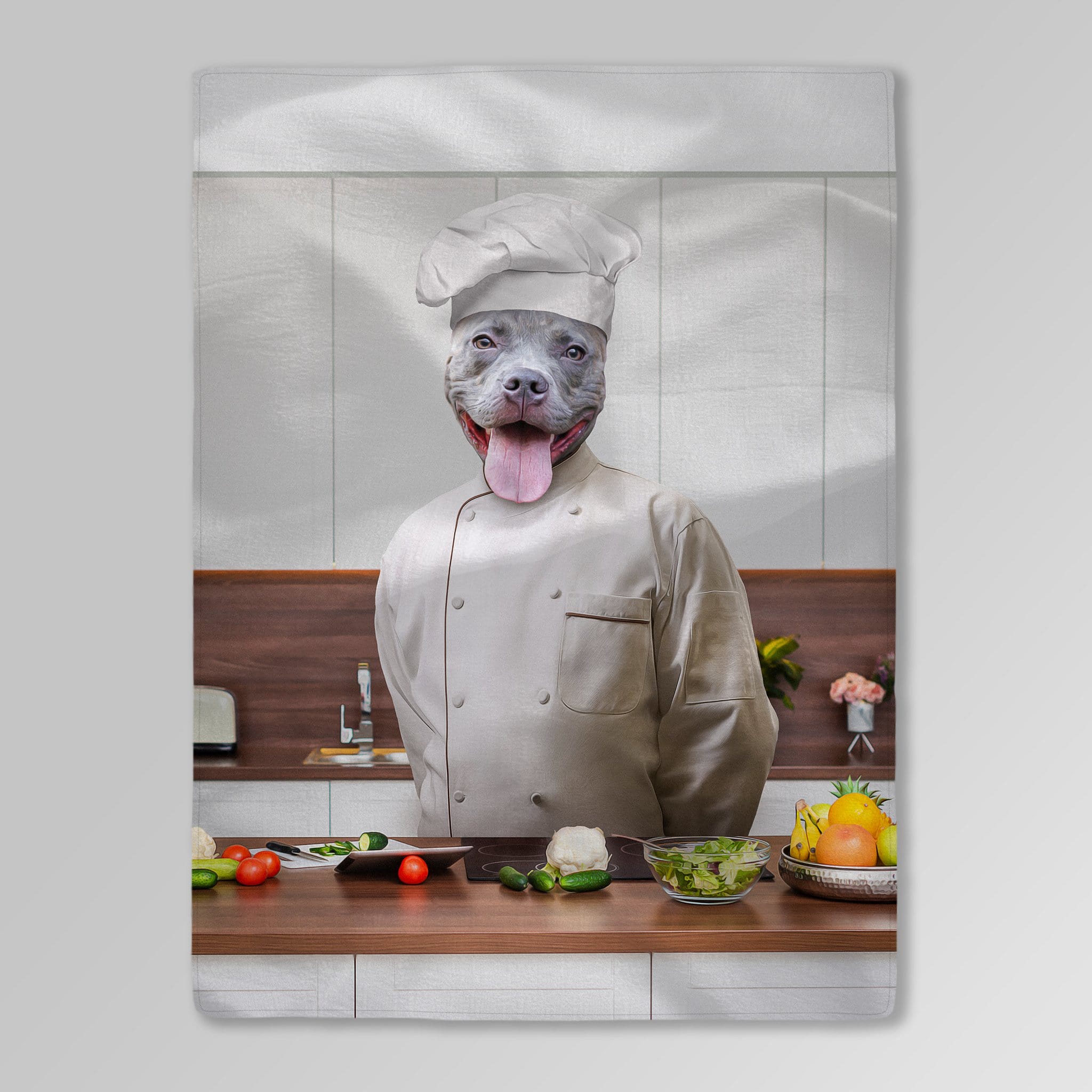 &#39;The Chef&#39; Personalized Pet Blanket