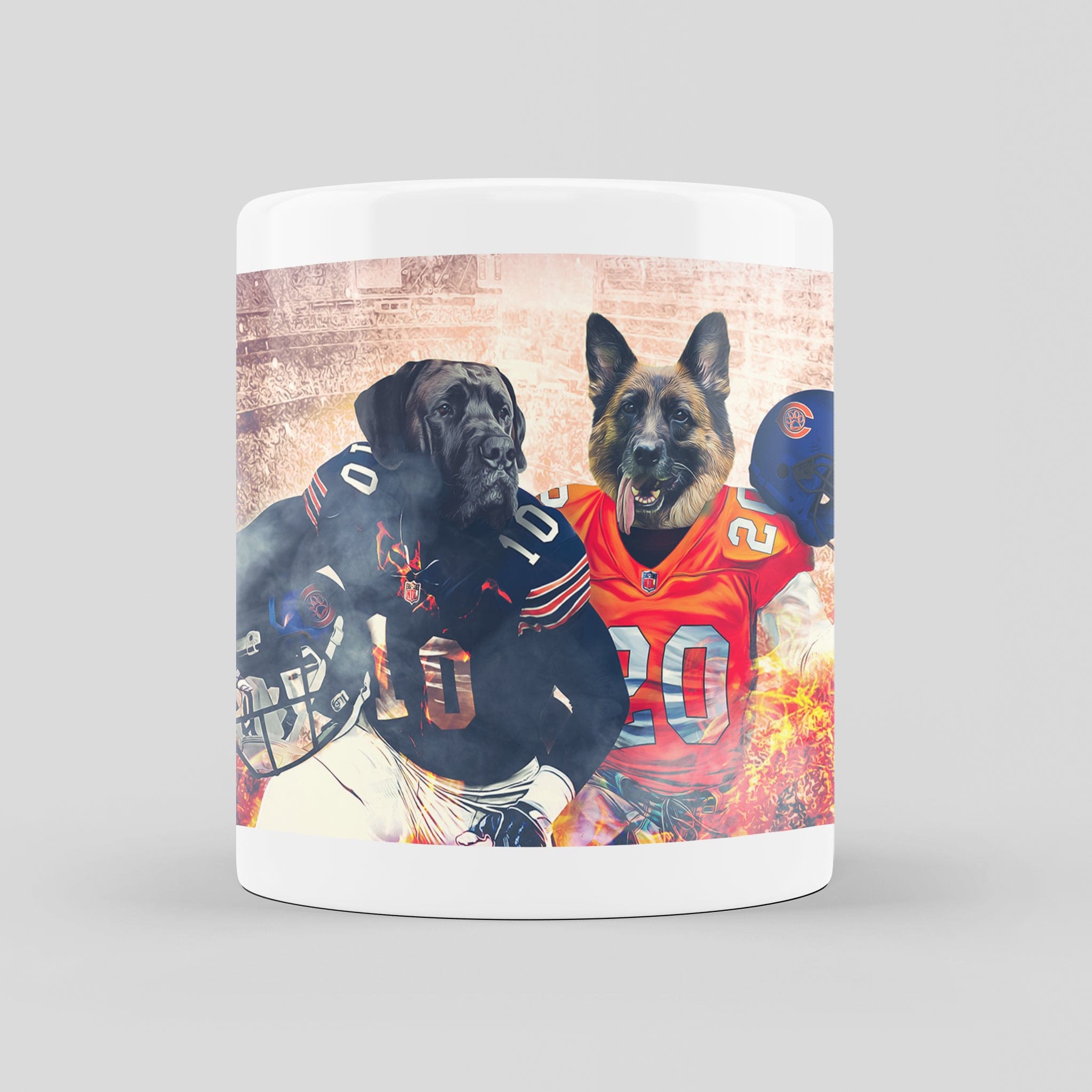 &#39;Chicago Doggos&#39; Personalized 2 Pet Mug