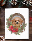 Doggovinci 1 Pet Personalized Christmas Cards