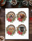 Doggovinci Personalized 4 Pet Christmas Cards