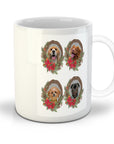 4 Pet Personalized Christmas Wreath Mug