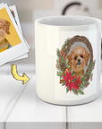 Personalized Christmas Wreath Pet Mug