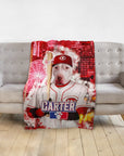 'Cincinnati Red Doggos' Personalized Pet Blanket