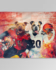 'Cincinnati Doggos' Personalized 2 Pet Blanket