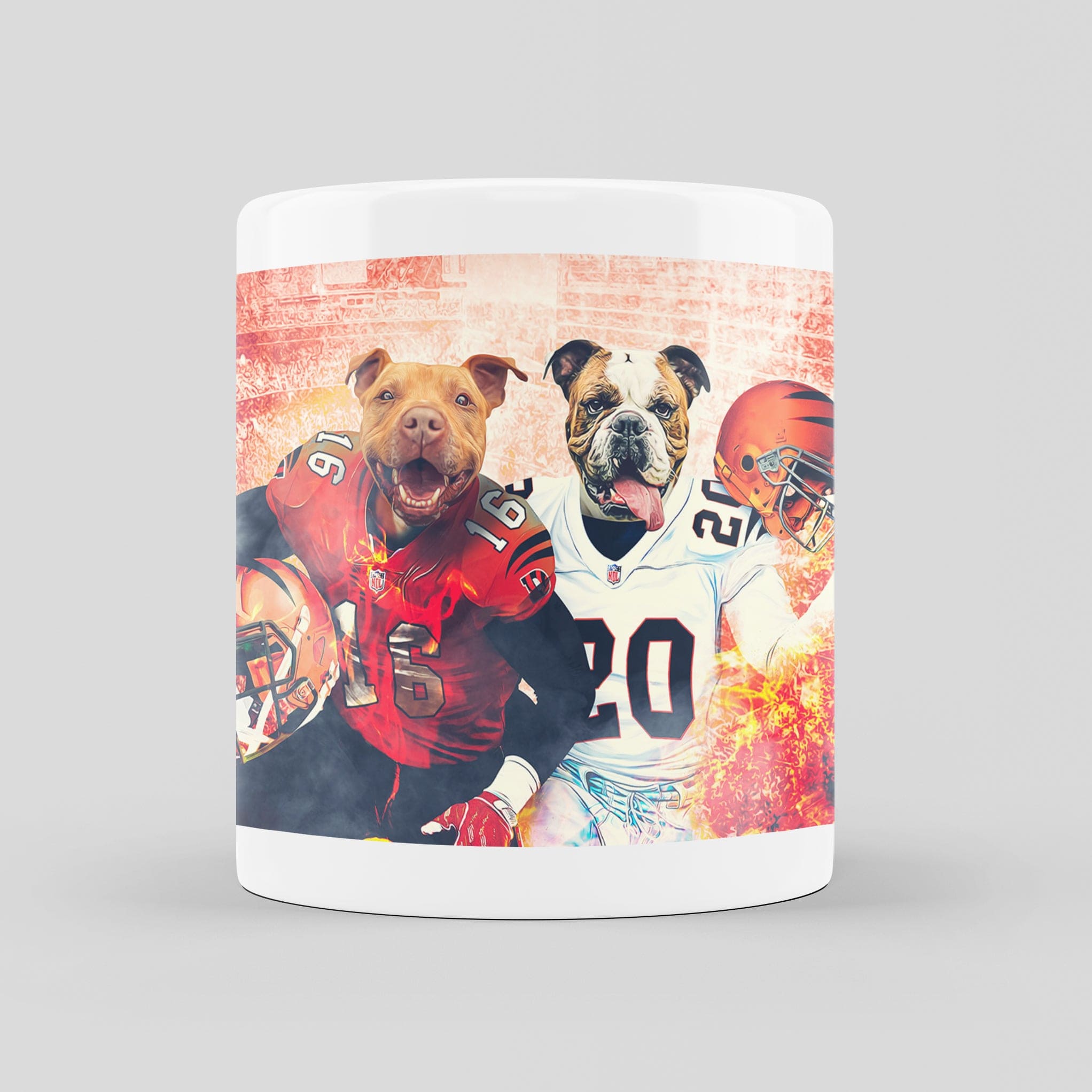 &#39;Cincinnati Doggos&#39; Personalized 2 Pet Mug