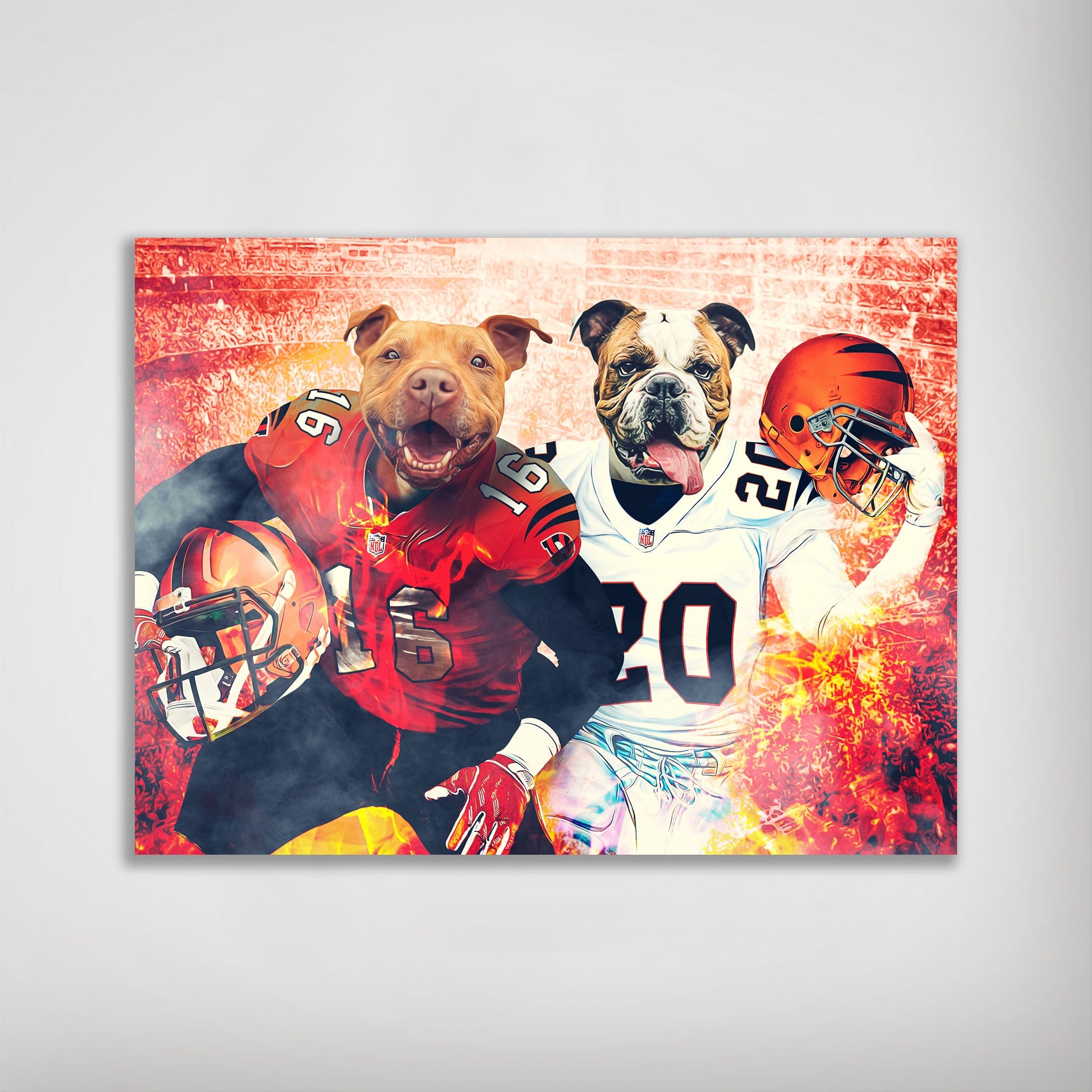 &#39;Cincinnati Doggos&#39; Personalized 2 Pet Poster