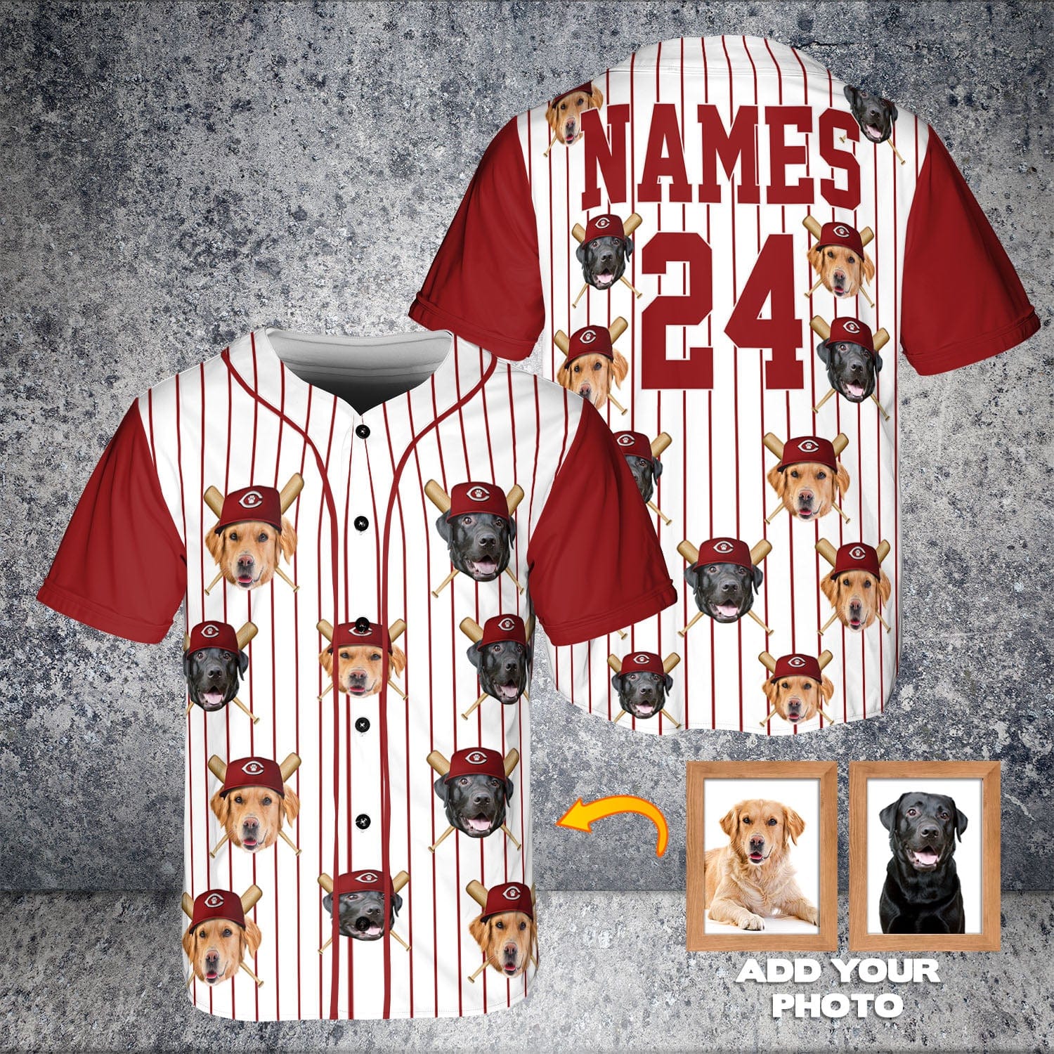 Cincinnati Red Doggos Custom Baseball Jersey