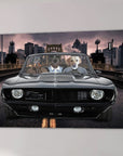 'The Classic Pawmaro' Personalized 3 Pet Canvas