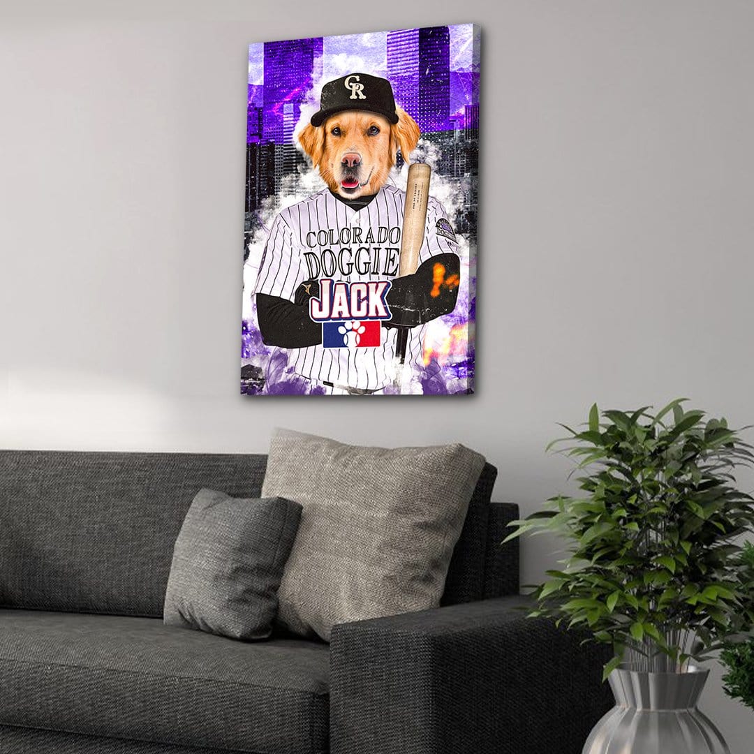 &#39;Colorado Doggies&#39; Personalized Pet Canvas