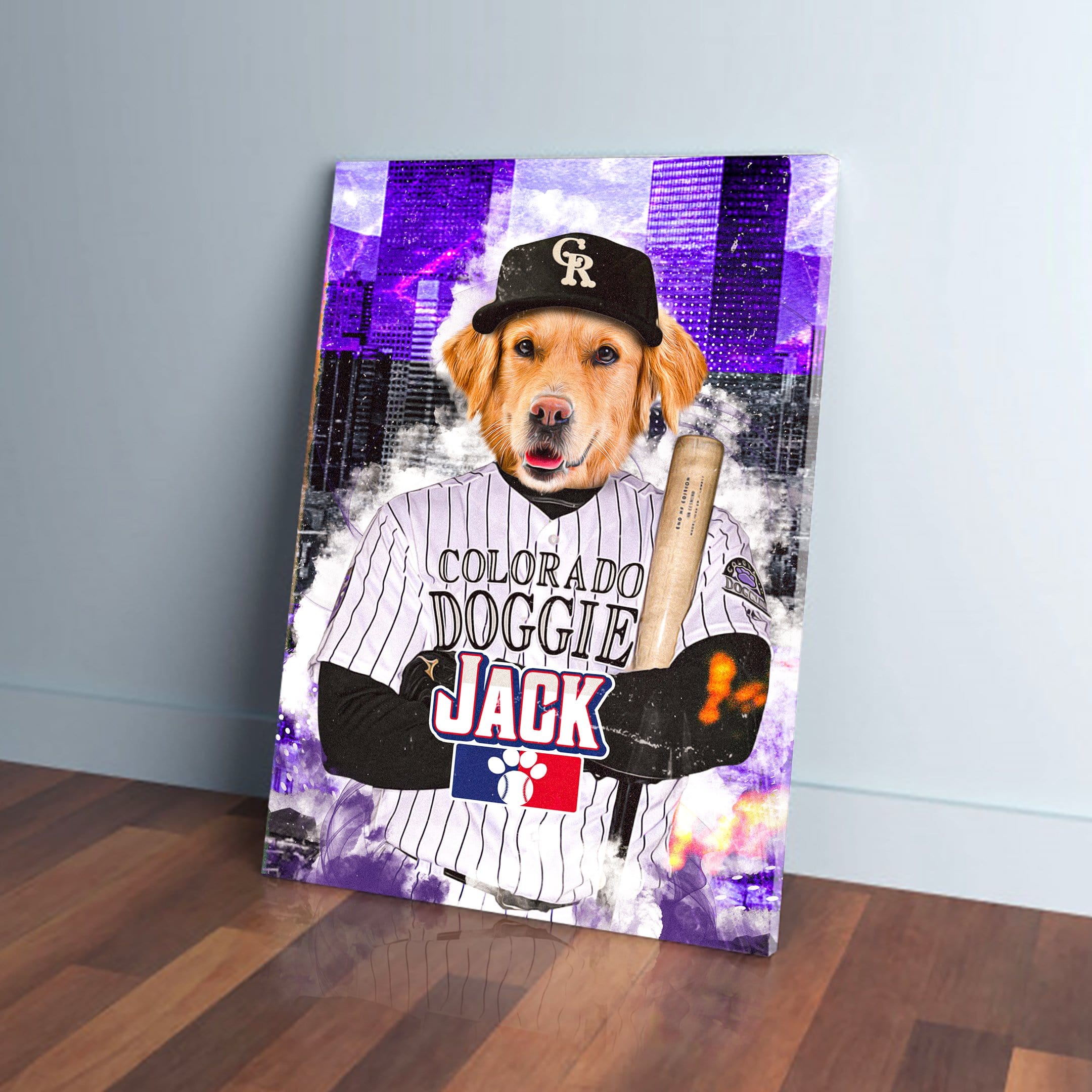 &#39;Colorado Doggies&#39; Personalized Pet Canvas