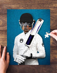 'The Cricket Player' Personalized Pet Puzzle