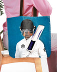 'The Cricket Player' Personalized Tote Bag