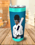 'The Cricket Player' Personalized Tumbler