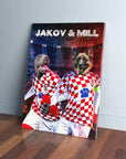 'Croatia Doggos' Personalized 2 Pet Canvas