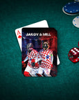 'Croatia Doggos' Personalized 2 Pet Playing Cards