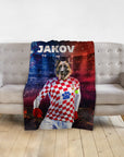 'Croatia Doggos Soccer' Personalized Pet Blanket
