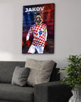 'Croatia Doggos Soccer' Personalized Pet Canvas