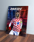 'Croatia Doggos Soccer' Personalized Pet Canvas