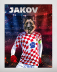Póster Mascota personalizada 'Croatia Doggos Soccer'