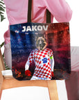 'Croatia Doggos Soccer' Personalized Tote Bag