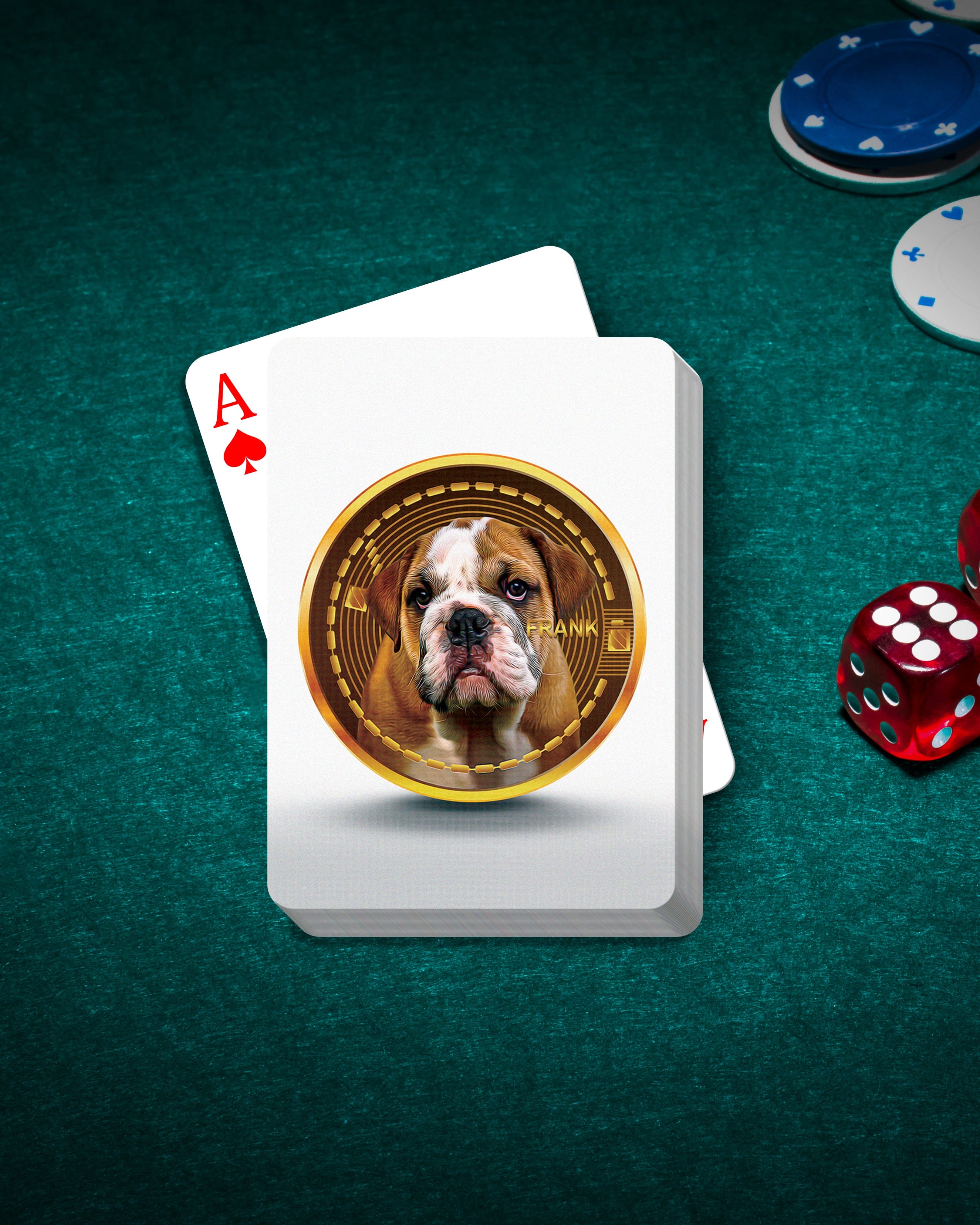 &#39;Custom Crypto (Your Dog)&#39; Personalized Pet Playing Cards