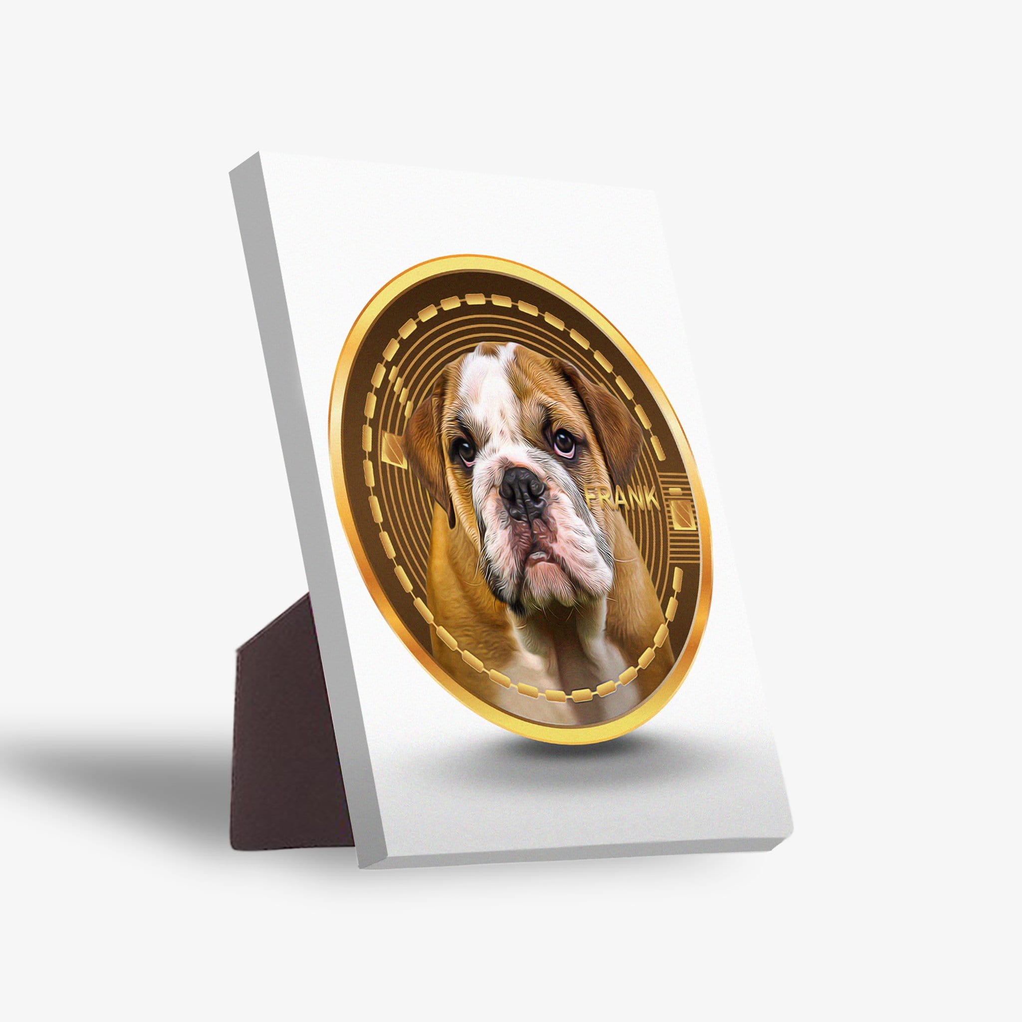 &#39;Custom Crypto (Your Dog)&#39; Personalized Pet Standing Canvas