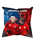 'Czech Doggos' Personalized 2 Pet Throw Pillow
