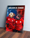 'Czech Doggos' Personalized 2 Pet Canvas