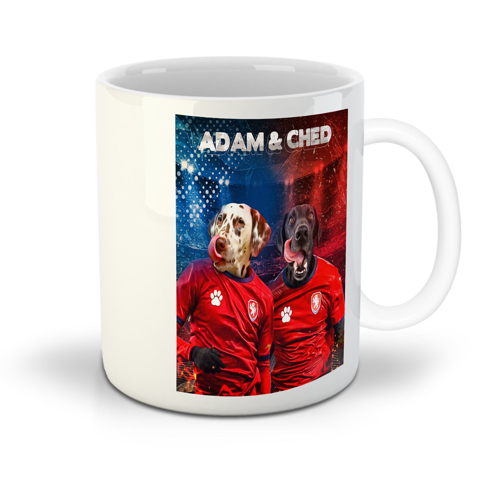 &#39;Czech Doggos&#39; Personalized 2 Pet Mug