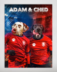 Póster Personalizado para 2 mascotas 'Czech Doggos'