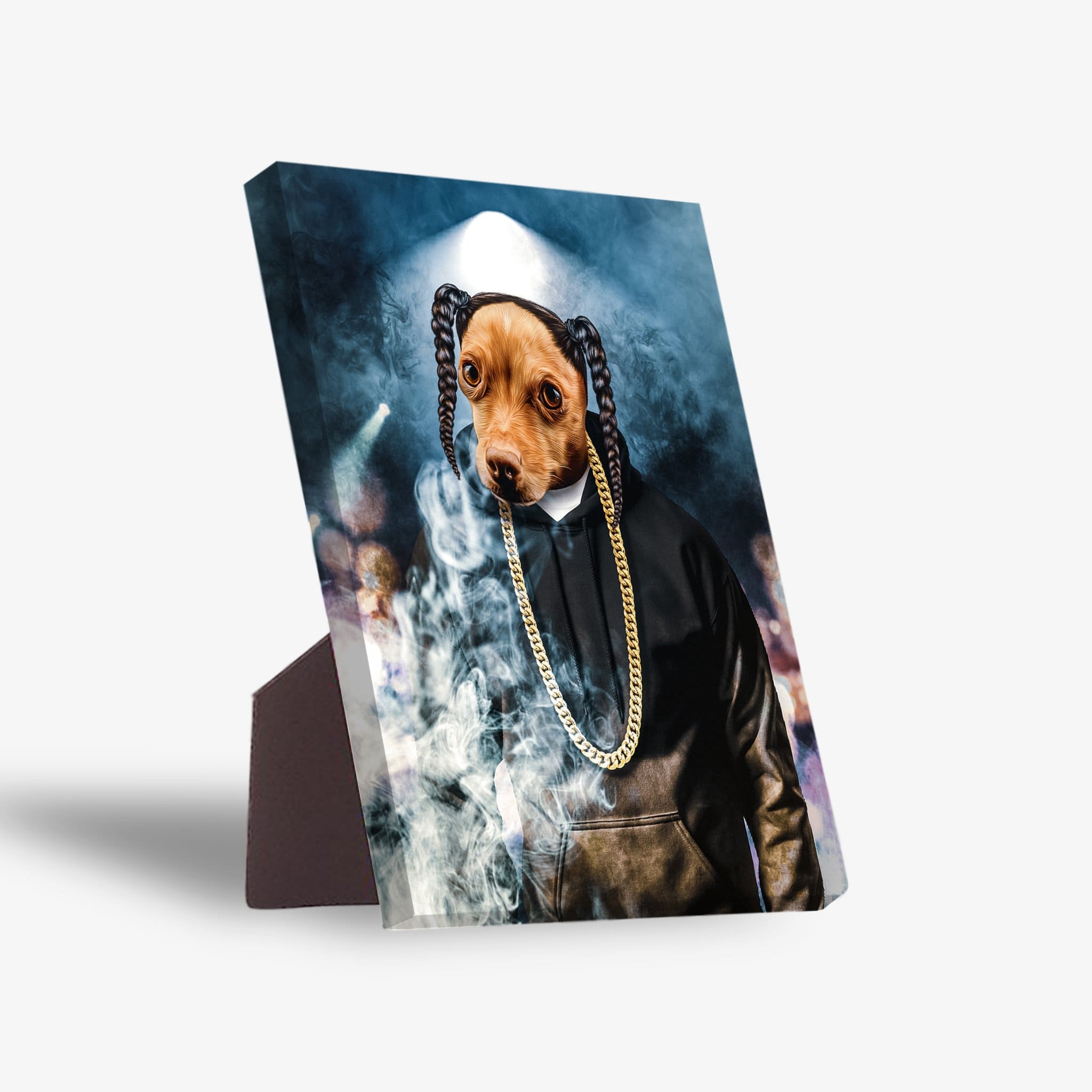 'D.O. Double G' Personalized Pet Standing Canvas