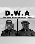 'D.W.A (Doggos with Attitude)' Personalized 2 Pet Blanket