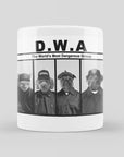 Taza personalizada para 4 mascotas 'DWA (Doggo's With Attitude)'