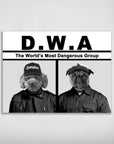 'D.W.A. (Doggo's With Attitude)' Personalized 2 Pet Poster