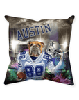 'Dallas Doggos' Personalized Pet Throw Pillow