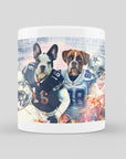 Taza personalizada para 2 mascotas 'Dallas Doggos'