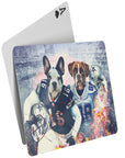 'Dallas Doggos' Personalized 2 Pet Playing Cards