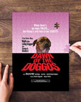 Personalized "Dawn of the Doggos" puzzle featuring a custom pet portrait in a movie poster style.