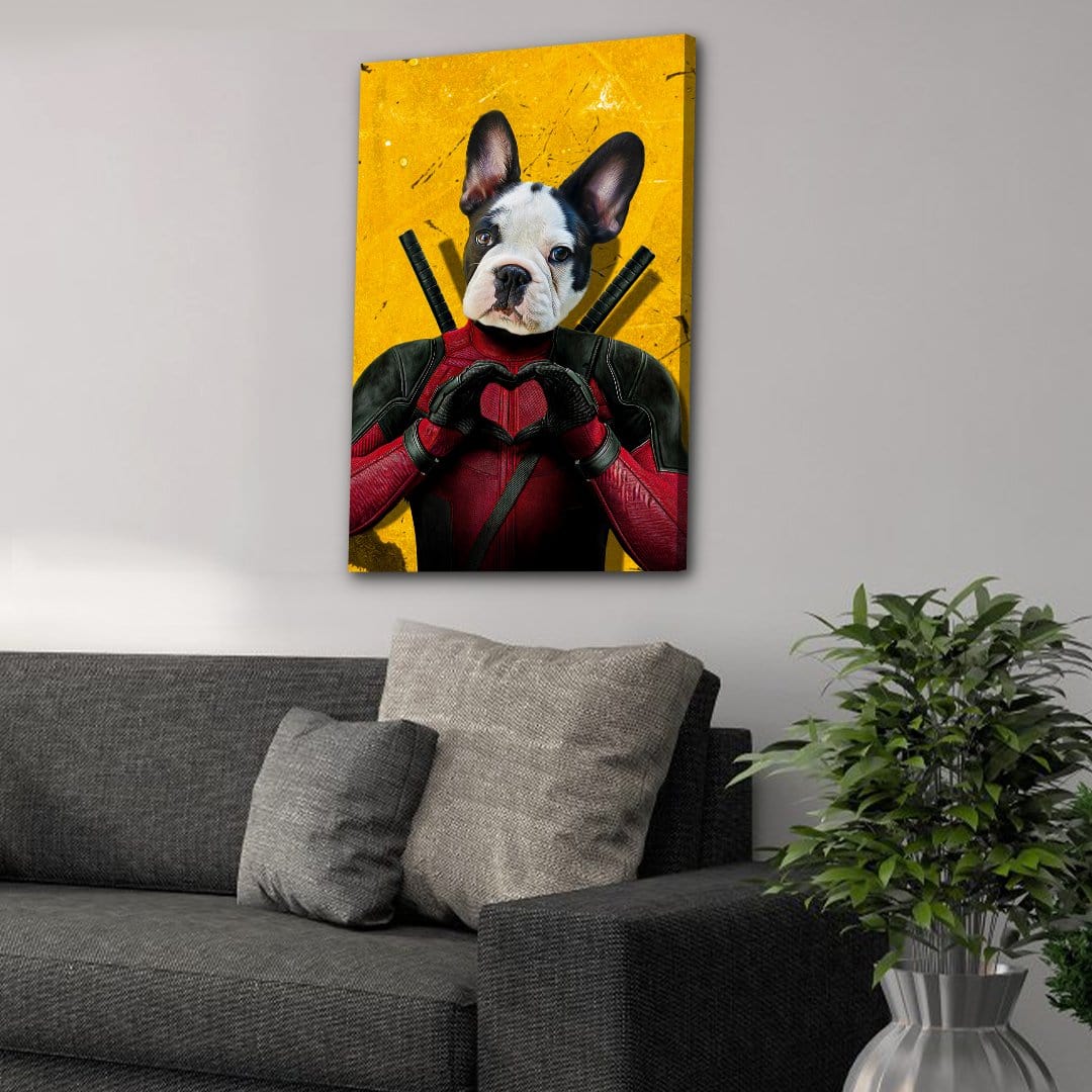 &#39;Deadpaw&#39; Personalized Pet Canvas