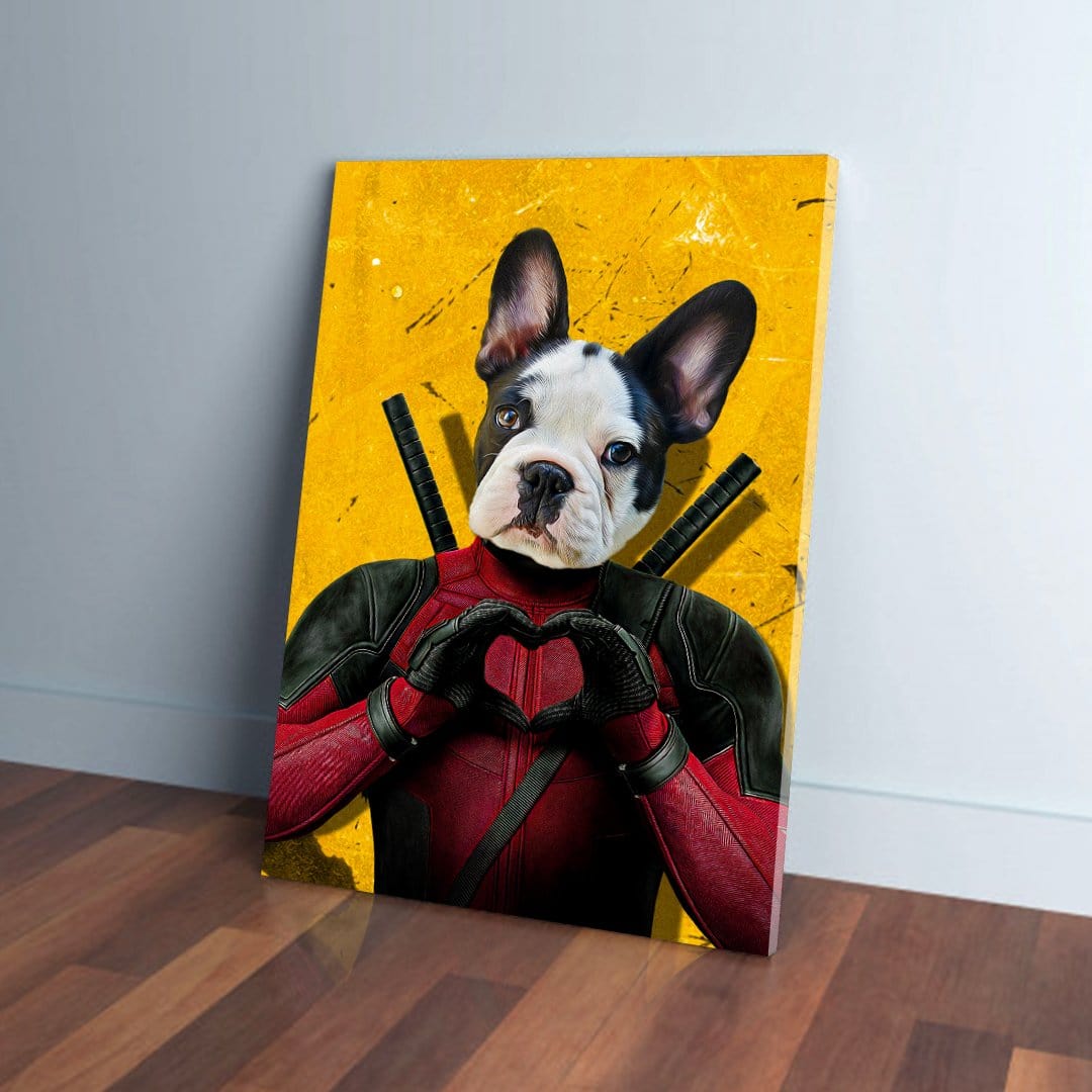 &#39;Deadpaw&#39; Personalized Pet Canvas