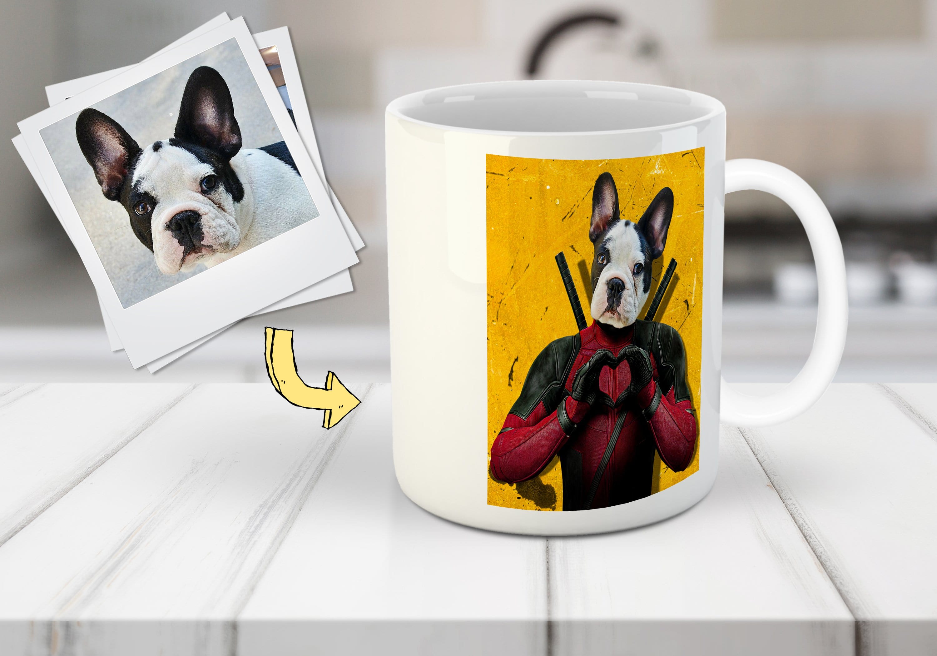&#39;Deadpaw&#39; Personalized Pet Mug